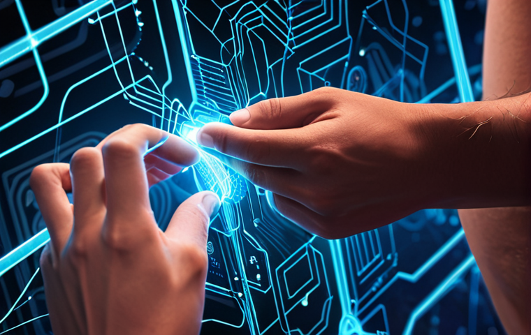 **
A vibrant online community where people are exchanging skills and talents. One person is teaching writing while another is demonstrating graphic design. Overlaid are glowing lines connecting the individuals, symbolizing trust and reciprocal exchange. The background features abstract representations of blockchain and AI, hinting at secure and efficient transactions.
**